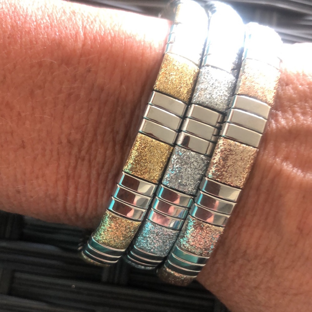 Vintage metal bangles